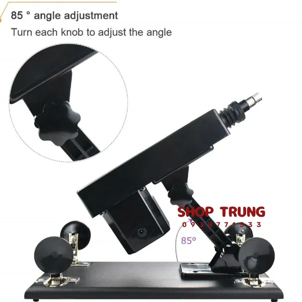 Máy rung thụt tự động Machine Gun dành cho nữ kèm 6 đầu thay thế 