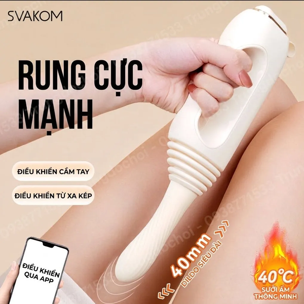Máy Rung Thụt SVAKOM Pulse Pro (Handy Thruster) Hút, Sưởi Ấm, Điều Khiển App