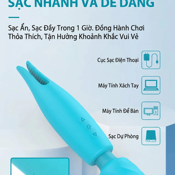 Máy Rung Hai Đầu Kẹp Âm Vật Kích Thích Kép Điểm G & Âm Vật Cùng Lúc