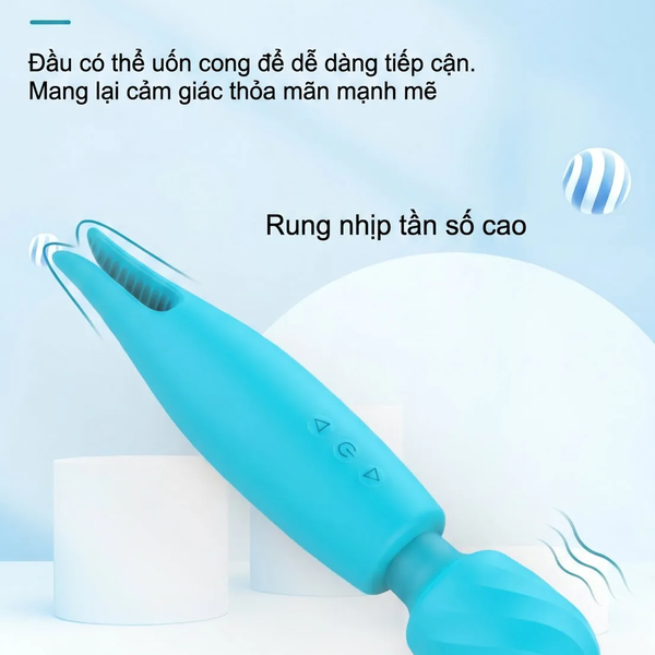 Máy Rung Hai Đầu Kẹp Âm Vật Kích Thích Kép Điểm G & Âm Vật Cùng Lúc