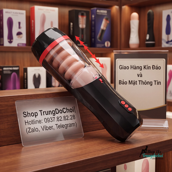 Máy Sục Tự Động Cho Nam Flaviana — Đầm Tay 1.2kg, 10 Chế Độ Rung Thụt, Chuẩn IPX7 Ngâm Rửa Cả Máy