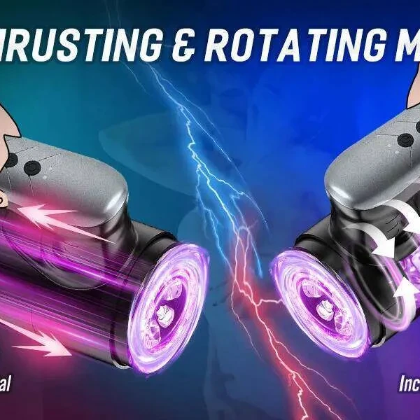 Máy Sục Tự Động Cho Nam Sylvia — Tay Cầm Chữ L Trợ Lực, 9 Chế Độ Dập Nhấp
