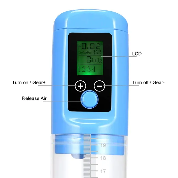 Máy tập dương vật LCD hút chân không tự dộng hiệu quả nhanh chóng