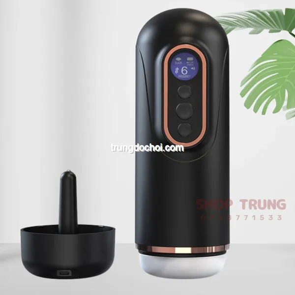 Máy Bú Mút Tự Động Rung Thụt và Co Bóp Có Nhiệt Độ 