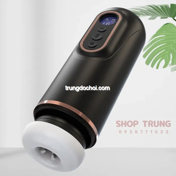 Máy Bú Mút Tự Động Rung Thụt và Co Bóp Có Nhiệt Độ 
