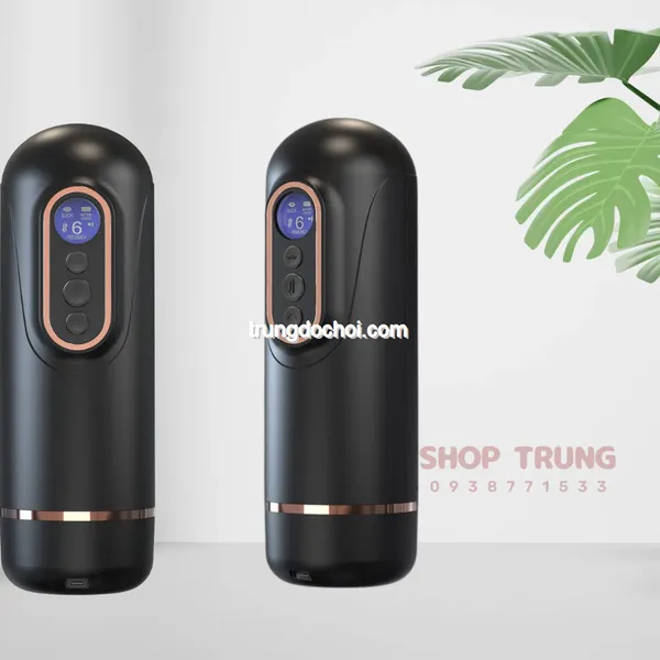 Máy Bú Mút Tự Động Rung Thụt và Co Bóp Có Nhiệt Độ 