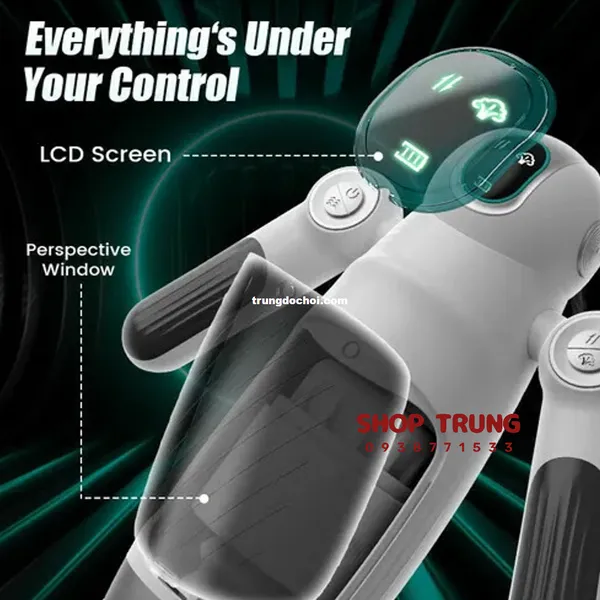  Máy Thủ Dâm LUSTY Herbbie Nam Cao Cấp 12 Chế Độ Rung, 7 Chế Độ Đẩy