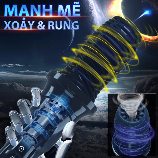 Thủ Dâm Cầm Tay Rung Xoay 360° — Dùng Hết Công Suất, Không Sợ Nước