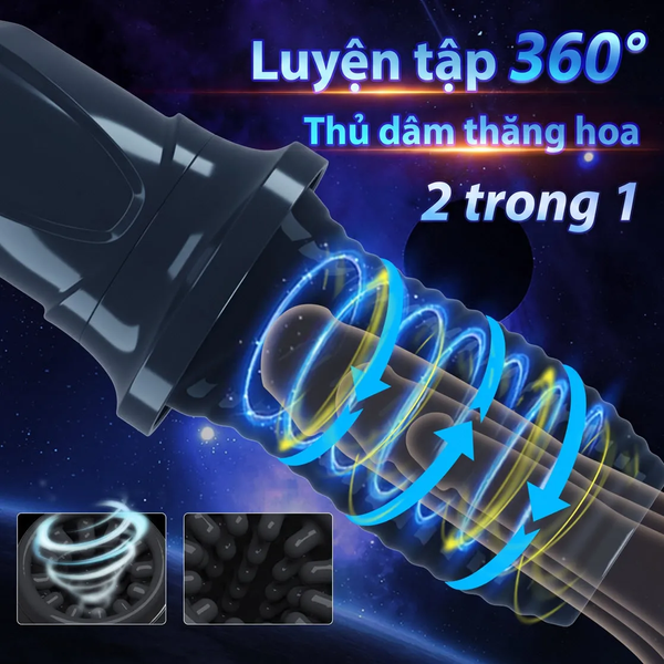 Thủ Dâm Cầm Tay Rung Xoay 360° — Dùng Hết Công Suất, Không Sợ Nước