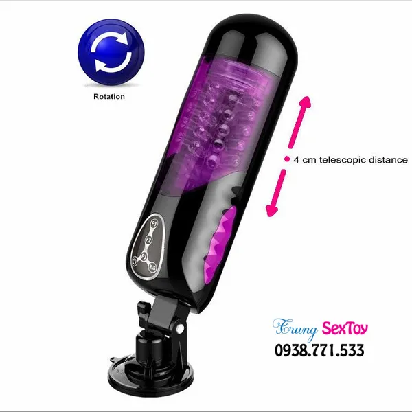 Máy thủ dâm EASYLOVE  tự động 10000 chế độ rung thụt cho chàng cô đơn