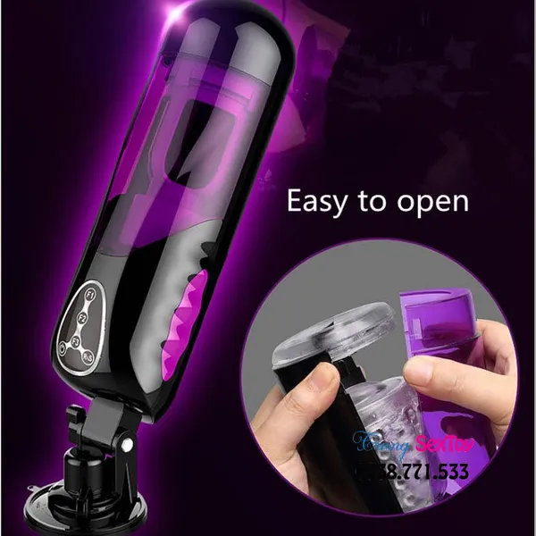 Máy thủ dâm EASYLOVE  tự động 10000 chế độ rung thụt cho chàng cô đơn