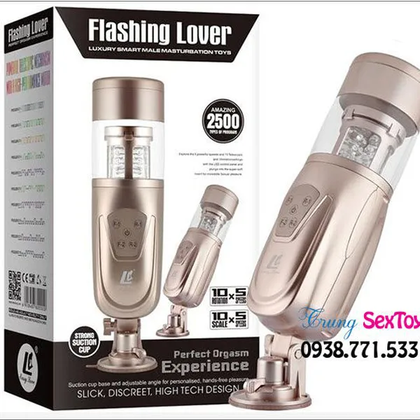 Máy thủ dâm Flashing Lover bạn đồng hành trong mỗi cuộc yêu