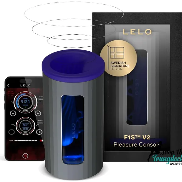 Máy Thủ Dâm Nam LELO F1S V2 Công Nghệ Sóng Âm SenSonic,  Điều Khiển App Cao Cấp