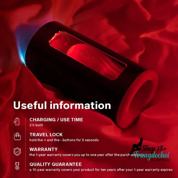 Máy Thủ Dâm Nam LELO F1S V2 Công Nghệ Sóng Âm SenSonic,  Điều Khiển App Cao Cấp