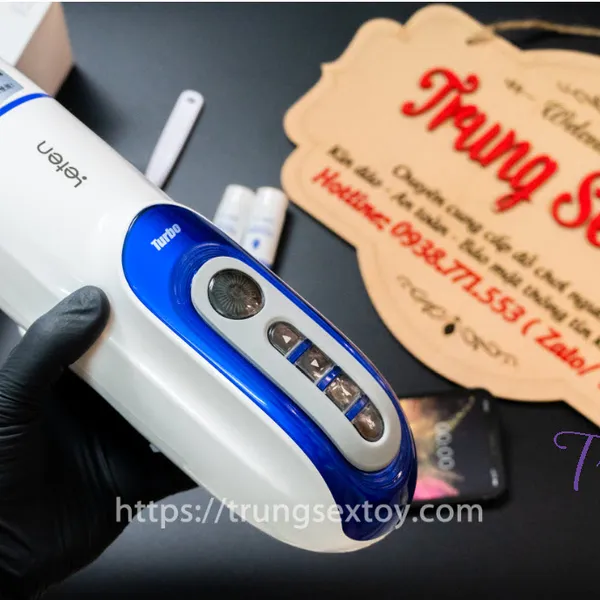 Máy thủ dâm rung thụt cực mạnh Leten Turbo dành cho nam 