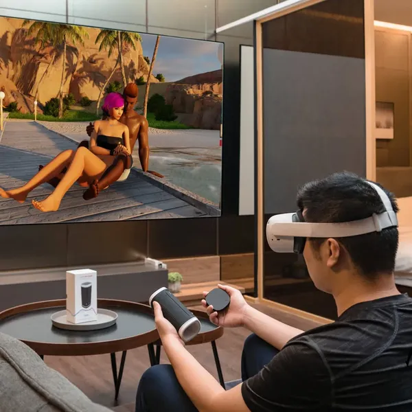 Máy Thủ Dâm Nam Lovense Calor Làm Ấm, Cảm Biến Độ Sâu, Điều Khiển App