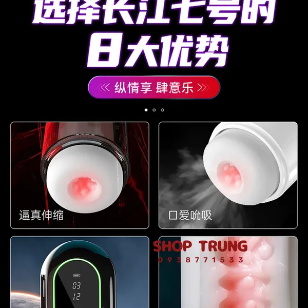 Máy Bú Mút Paradise Rung Thụt Có Nhiệt Độ Trải Nghiệm 4 Trong 1 Tự Động Đỉnh Cao Chính Hãng