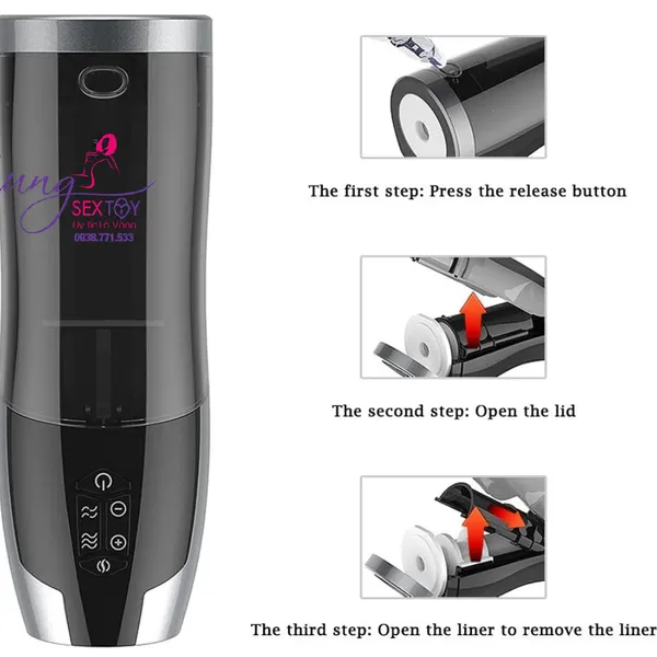 Máy thủ dâm Piston Heat IR khiến các chàng đạt đến sự khoái cảm khi dùng 