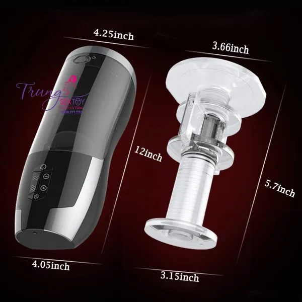 Máy thủ dâm Piston Heat IR khiến các chàng đạt đến sự khoái cảm khi dùng 