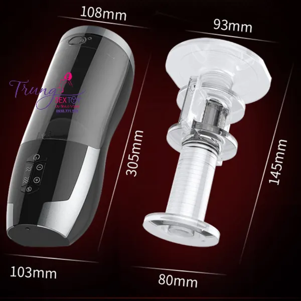 Máy thủ dâm Piston Heat IR khiến các chàng đạt đến sự khoái cảm khi dùng 
