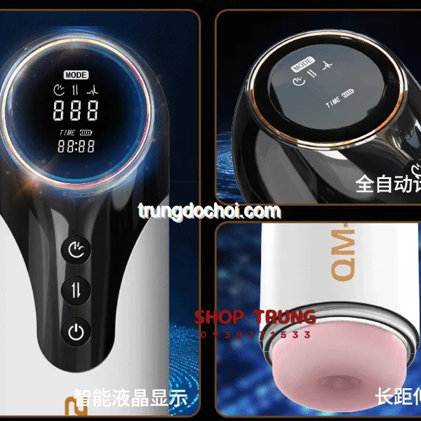 Máy Thủ Dâm QM B2 Rung Thụt Co Bóp Như Thật Giúp Bạn Thăng Hoa