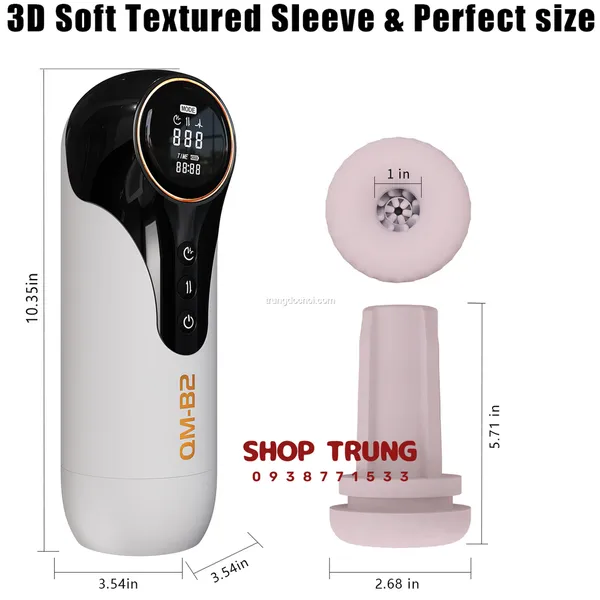 Máy Thủ Dâm QM B2 Rung Thụt Co Bóp Như Thật Giúp Bạn Thăng Hoa