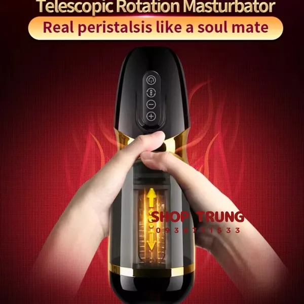 Máy Thủ Dâm Rung Thụt Cho Nam 10 Chế Độ Xoay & Thụt