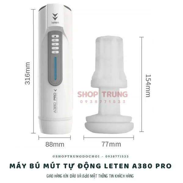 Máy thủ dâm co thắt Leten A380 Pro dành cho nam giới