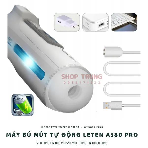 Máy thủ dâm co thắt Leten A380 Pro dành cho nam giới