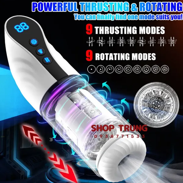 Máy Thủ Dâm Tonardo Tự Động Đa Chức Năng Thụt, Xoay & Hút 