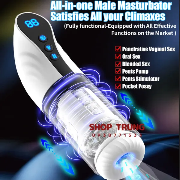 Máy Thủ Dâm Tonardo Tự Động Đa Chức Năng Thụt, Xoay & Hút 