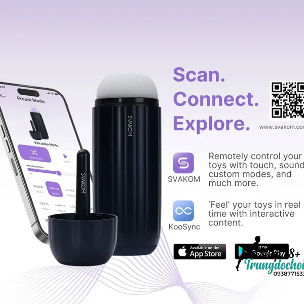 Svakom SAM NEO 2 PRO Máy Thủ Dâm Tự Động Rung Bú Sưởi Ấm Điều Khiển App