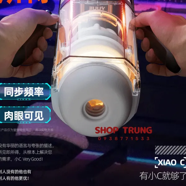 Máy Thủ Dâm Small C Tự Động Thụt & Mút Có Màn Hình LCD