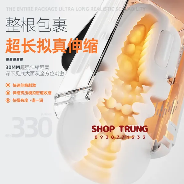 Máy Thủ Dâm Small C Tự Động Thụt & Mút Có Màn Hình LCD