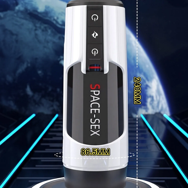 Máy Thủ Dâm Điện Tử Space Cup Sưởi Ấm 40°C, Giọng Nói 3 Ngôn Ngữ