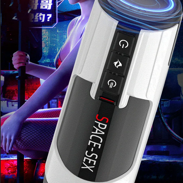 Máy Thủ Dâm Điện Tử Space Cup Sưởi Ấm 40°C, Giọng Nói 3 Ngôn Ngữ