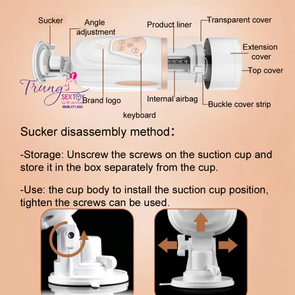 Máy Thủ Dâm Rung Thụt TeleScopic AirBag Người Bạn Tình Hoàn Hảo