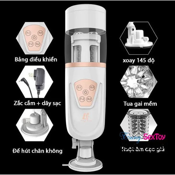 Máy Thủ Dâm Rung Thụt TeleScopic AirBag Người Bạn Tình Hoàn Hảo