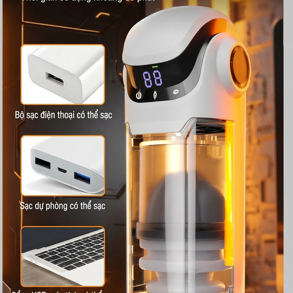 ManMiao Quantum Pulse Máy Thủ Dâm 3in1 Thụt Hút Siêu Mạnh 7300 RPM