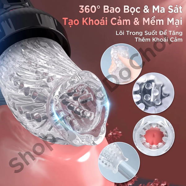 Máy Thủ Dâm Tự Động Xoay Thụt Xuyên Thấu Nhìn Thấy Rõ, Yên Tâm Hơn