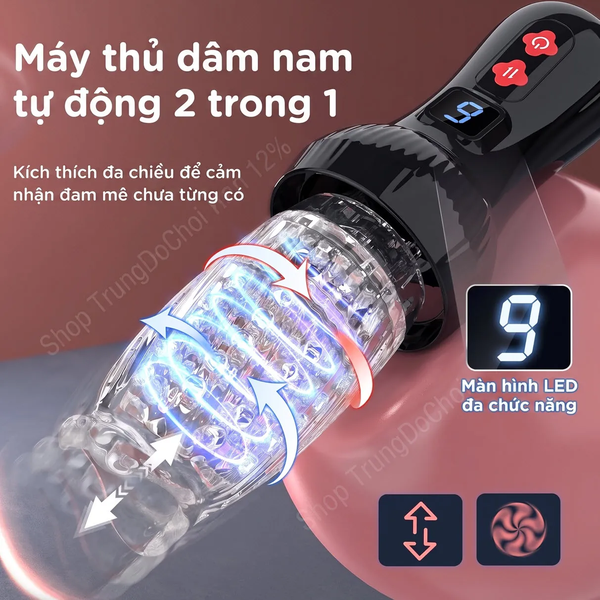 Máy Thủ Dâm Tự Động Xoay Thụt Xuyên Thấu Nhìn Thấy Rõ, Yên Tâm Hơn