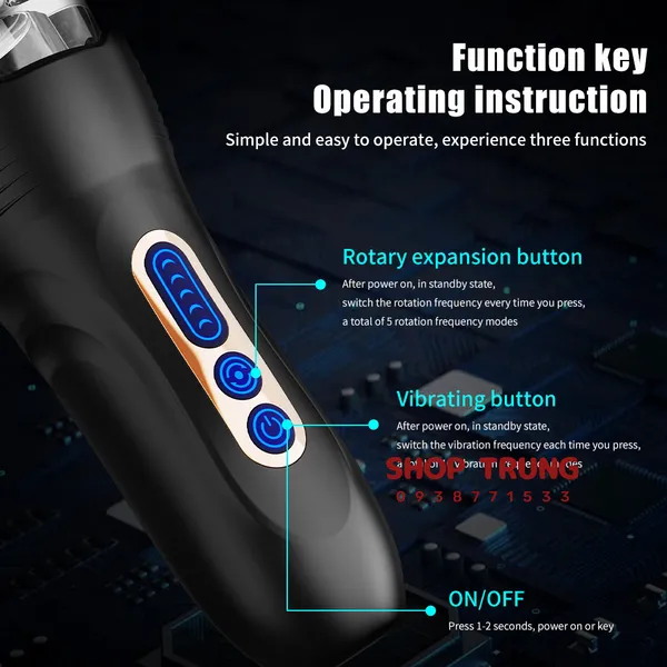 Máy tự sướng Touch Girl  xoay và thụt chuyên bú mút dành cho nam