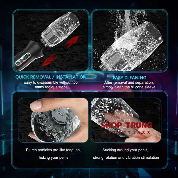 Máy tự sướng Touch Girl  xoay và thụt chuyên bú mút dành cho nam