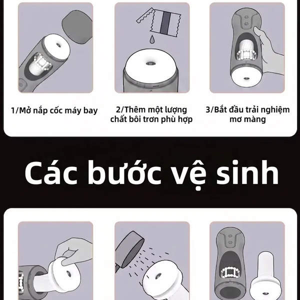 Máy Thủ Dâm Tự Động Phantom Co Giãn 35mm, Rung Mạnh, Giọng Nói Tương Tác