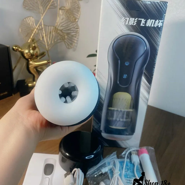 Máy Thủ Dâm Tự Động Phantom Co Giãn 35mm, Rung Mạnh, Giọng Nói Tương Tác