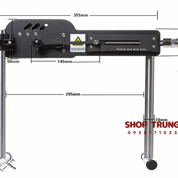 Máy Tình Dục Tự Động Khung Hợp Kim Nhôm - Điều Khiển Qua App & Remote