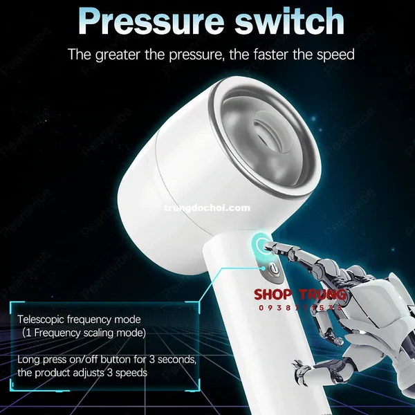 Máy Thủ Dâm Rung Thụt Cầm Tay XF006  Dành Cho Nam