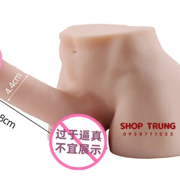 Mông Silicon Dương Vật Giả 18cm Siêu Thực Tế & Đầm Tay