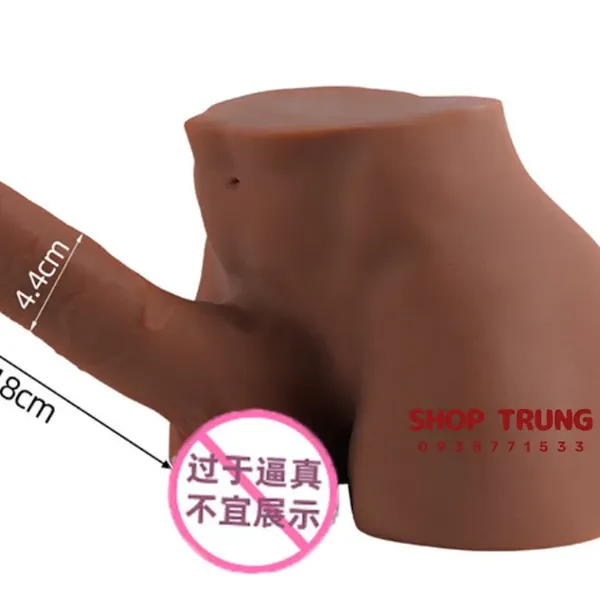Mông Silicon Dương Vật Giả 18cm Siêu Thực Tế & Đầm Tay