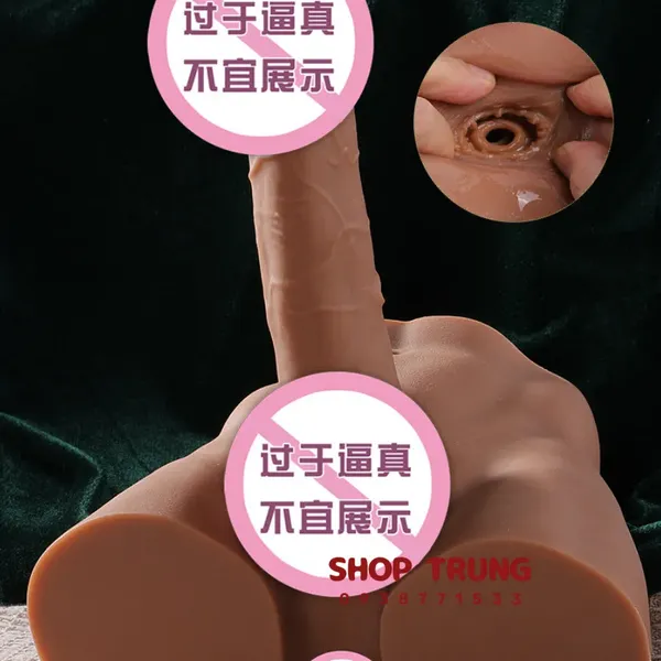 Mông Silicon Dương Vật Giả 18cm Siêu Thực Tế & Đầm Tay